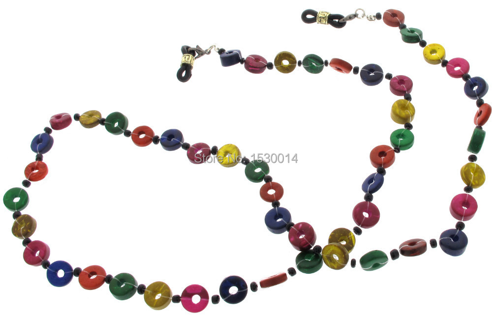 Mask Chain Holder - handmade fashionable coconut eyeglass beaded chain