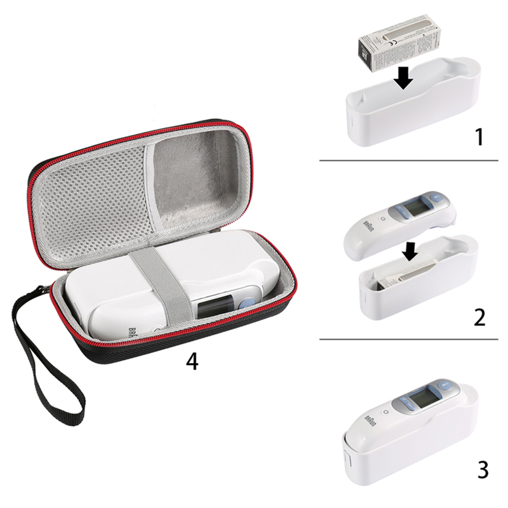 Portable Thermometer Hard Case - Braun Thermometer Thermoscan 7 评论和价格