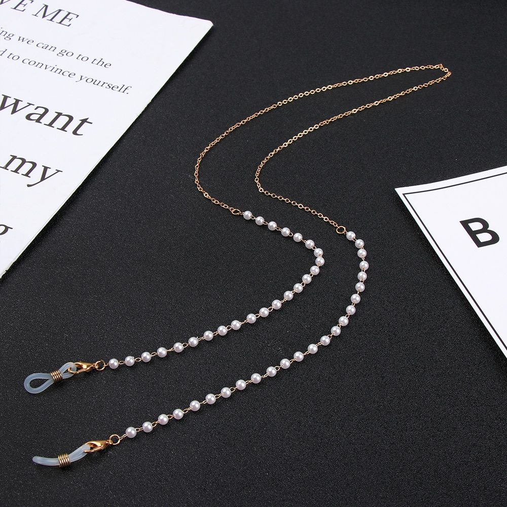 Fashion Flower Beads Eyeglass  - Mask Chain Holder 评论和价格