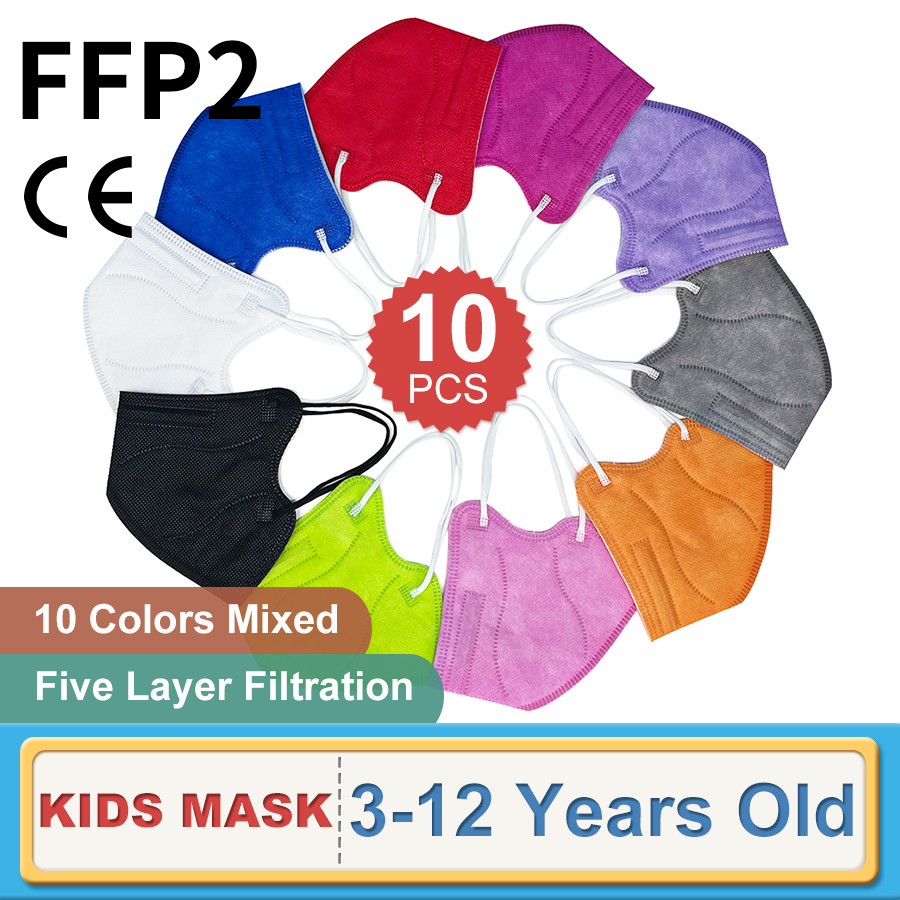 10PCS Children FFP2 Face Mask  - Kn95 Respirator Mask 评论和价格