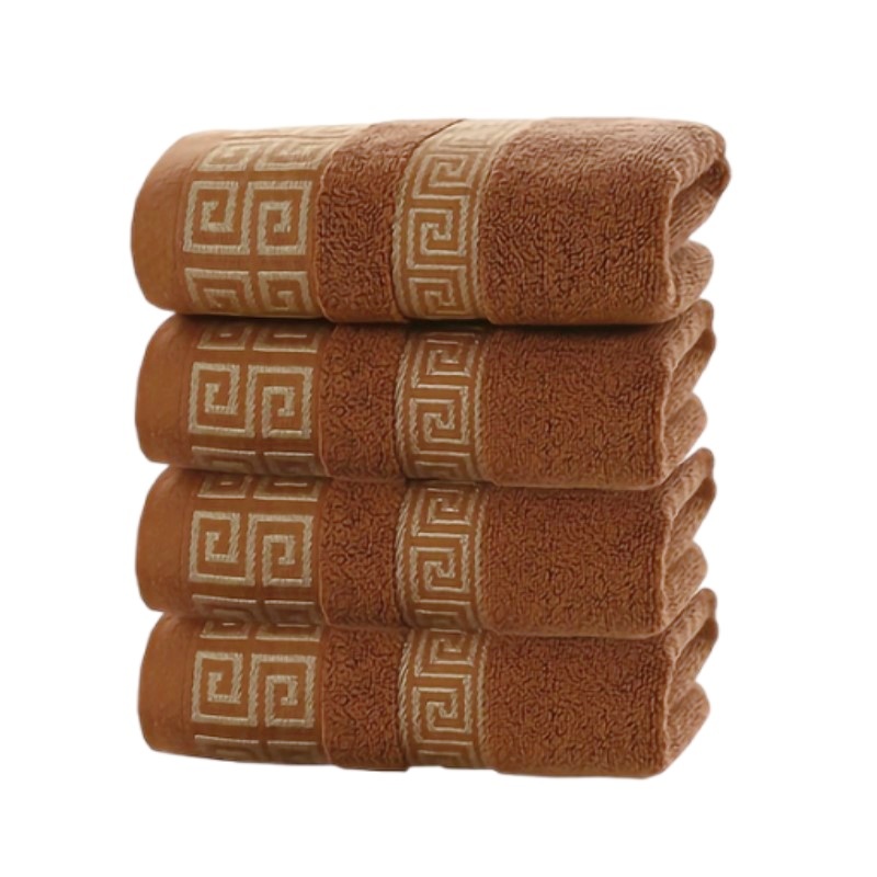 1/4/6pcs Brown Cotton Towels 3 - Cloth Face Mask Washable 评论和价格